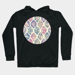 Patterned & Painted Floral Ogee in Vintage Tones Hoodie